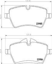 BREMBO P06104 - PASTILLA DE FRENO