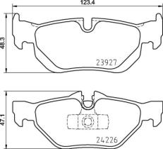 BREMBO P06105 - PASTILLA DE FRENO