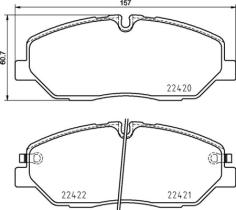 BREMBO P30090 - PASTILLA DE FRENO