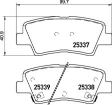 BREMBO P30094 - PASTILLA DE FRENO