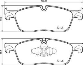 BREMBO P44026 - PASTILLA DE FRENO