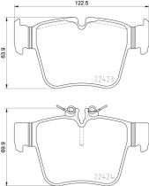 BREMBO P50133 - PASTILLA DE FRENO