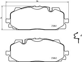 BREMBO P85165 - PASTILLA DE FRENO