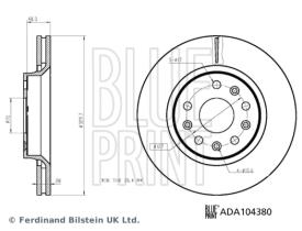 BLUE PRINT ADA104380 - DISCO DE FRENO