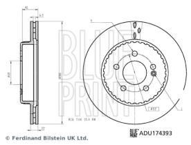 BLUE PRINT ADU174393 - DISCO DE FRENO