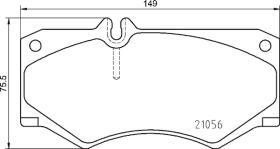 BREMBO P50134 - PASTILLA DE FRENO