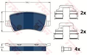 TRW GDB1685BTE - PASTILLAS DE FRENO ELECTRIC BLUE