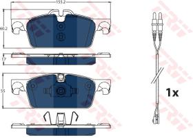 TRW GDB1929BTE - PASTILLAS DE FRENO ELECTRIC BLUE