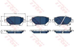 TRW GDB3317BTE - PASTILLAS DE FRENO ELECTRIC BLUE