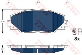 TRW GDB3424BTE - PASTILLAS DE FRENO ELECTRIC BLUE