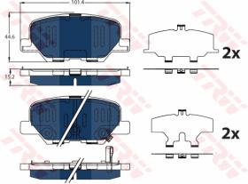 TRW GDB3583BTE - PASTILLAS DE FRENO ELECTRIC BLUE