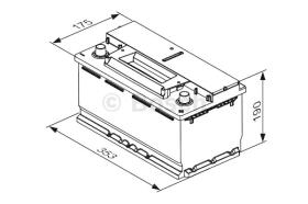 BOSCH 0092S4E130 - BATERIA DE ARRANQUE PB