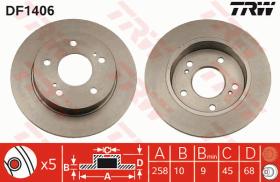 TRW DF1406 - JGO.DISCOS DE FRENO