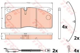 TRW GDB5005 - PASTILLAS DE FRENO V.I.