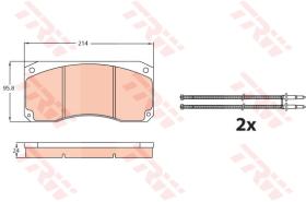 TRW GDB5008 - PASTILLAS DE FRENO V.I.