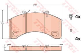 TRW GDB5024 - PASTILLAS DE FRENO V.I.