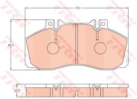 TRW GDB5050 - PASTILLAS DE FRENO V.I.