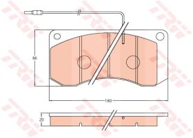 TRW GDB5051 - PASTILLAS DE FRENO V.I.