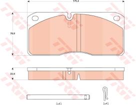 TRW GDB5058 - PASTILLAS DE FRENO V.I.