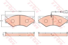 TRW GDB5063 - PASTILLAS DE FRENO V.I.