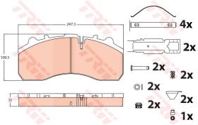 TRW GDB5067 - PASTILLAS DE FRENO V.I.