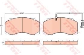 TRW GDB5070 - PASTILLAS DE FRENO V.I.