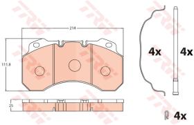 TRW GDB5071 - PASTILLAS DE FRENO V.I.