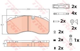 TRW GDB5072 - PASTILLAS DE FRENO V.I.