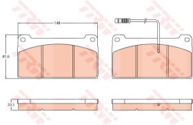 TRW GDB5074 - PASTILLAS DE FRENO V.I.