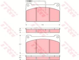 TRW GDB5075 - PASTILLAS DE FRENO V.I.