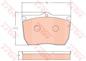TRW GDB5076 - PASTILLAS DE FRENO V.I.