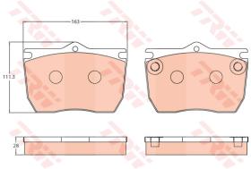 TRW GDB5077 - PASTILLAS DE FRENO V.I.