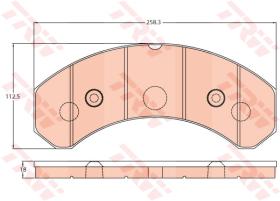 TRW GDB5079 - PASTILLAS DE FRENO V.I.