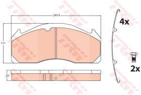 TRW GDB5085 - PASTILLAS DE FRENO V.I.