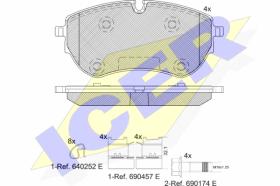 ICER 142319 - JGO.PASTILLAS FRENO VOLKSWAGEN