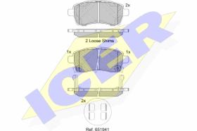 ICER 182305 - JGO.PASTILLAS FRENO SUZUKI