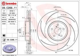 BREMBO 09C26611 - DISCO DE FRENO