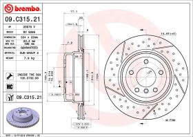 BREMBO 09C31521 - DISCO DE FRENO