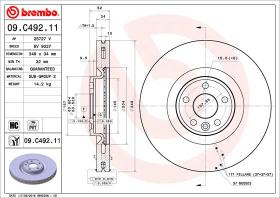 BREMBO 09C49211 - DISCO DE FRENO