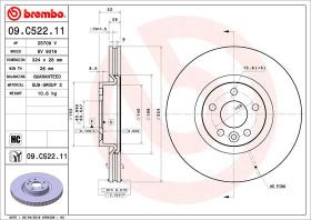 BREMBO 09C52211 - DISCO DE FRENO