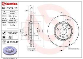 BREMBO 09D50911 - DISCO DE FRENO