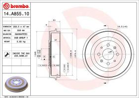 BREMBO 14A85510 - TAMBOR DE FRENO