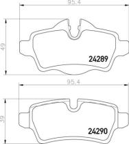 BREMBO P06103 - PASTILLA DE FRENO