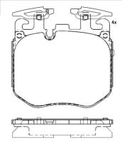 BREMBO P06106 - PASTILLA DE FRENO