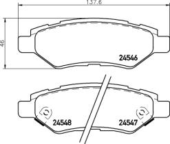 BREMBO P09014 - PASTILLA DE FRENO