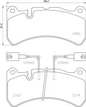 BREMBO P23186 - PASTILLA DE FRENO