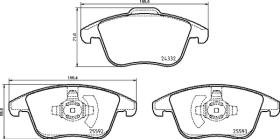 BREMBO P24211 - PASTILLA DE FRENO