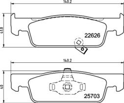 BREMBO P50137 - PASTILLA DE FRENO