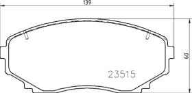 BREMBO P54059 - PASTILLA DE FRENO