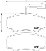 BREMBO P56122 - PASTILLA DE FRENO